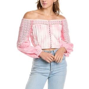 LoveShackFancy Perris Pink Zinnia
Crop Top (2) Small